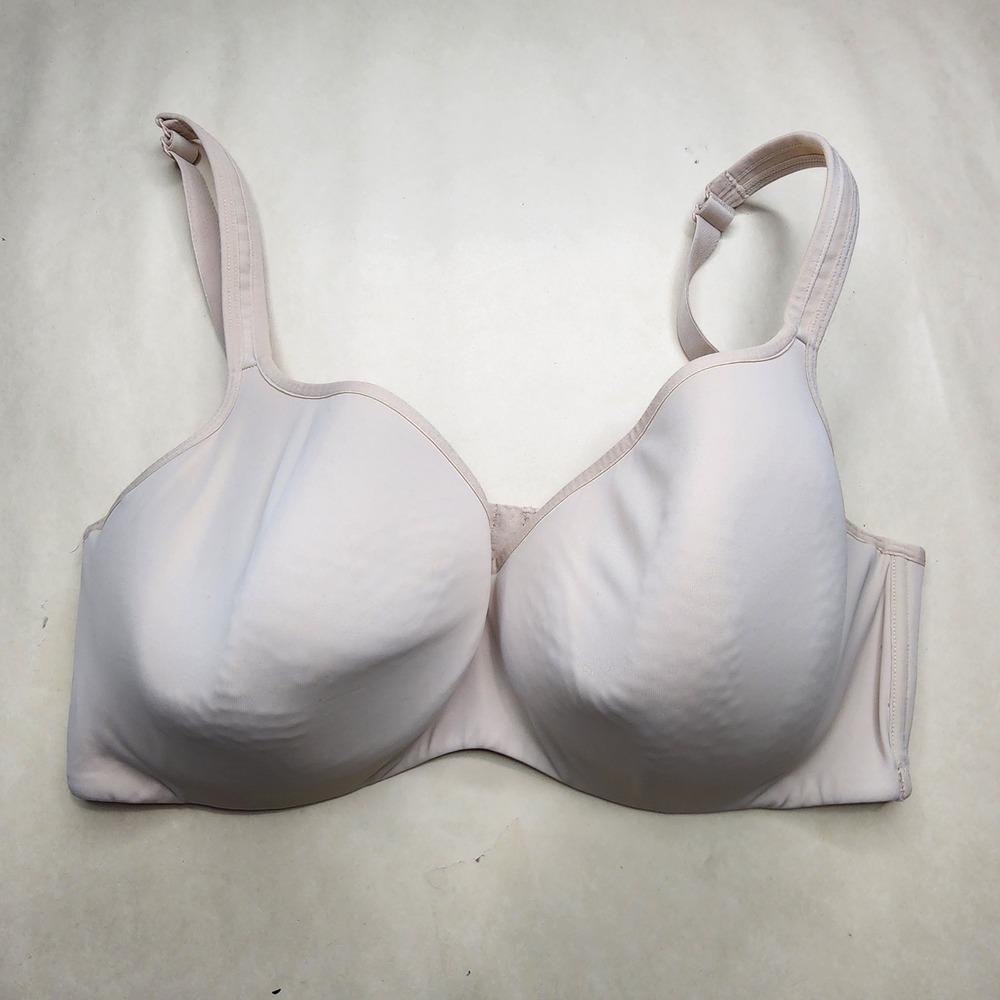 Cacique Full Coverage Underwire Bra Nude Beige 44DD Lightly Padded Smooth Back